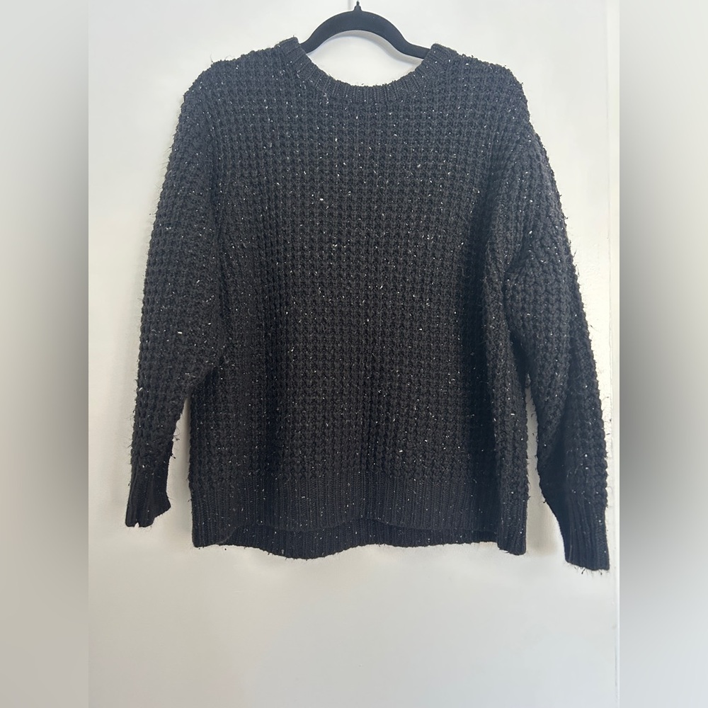 Oak and Fort Black Sweater Size S